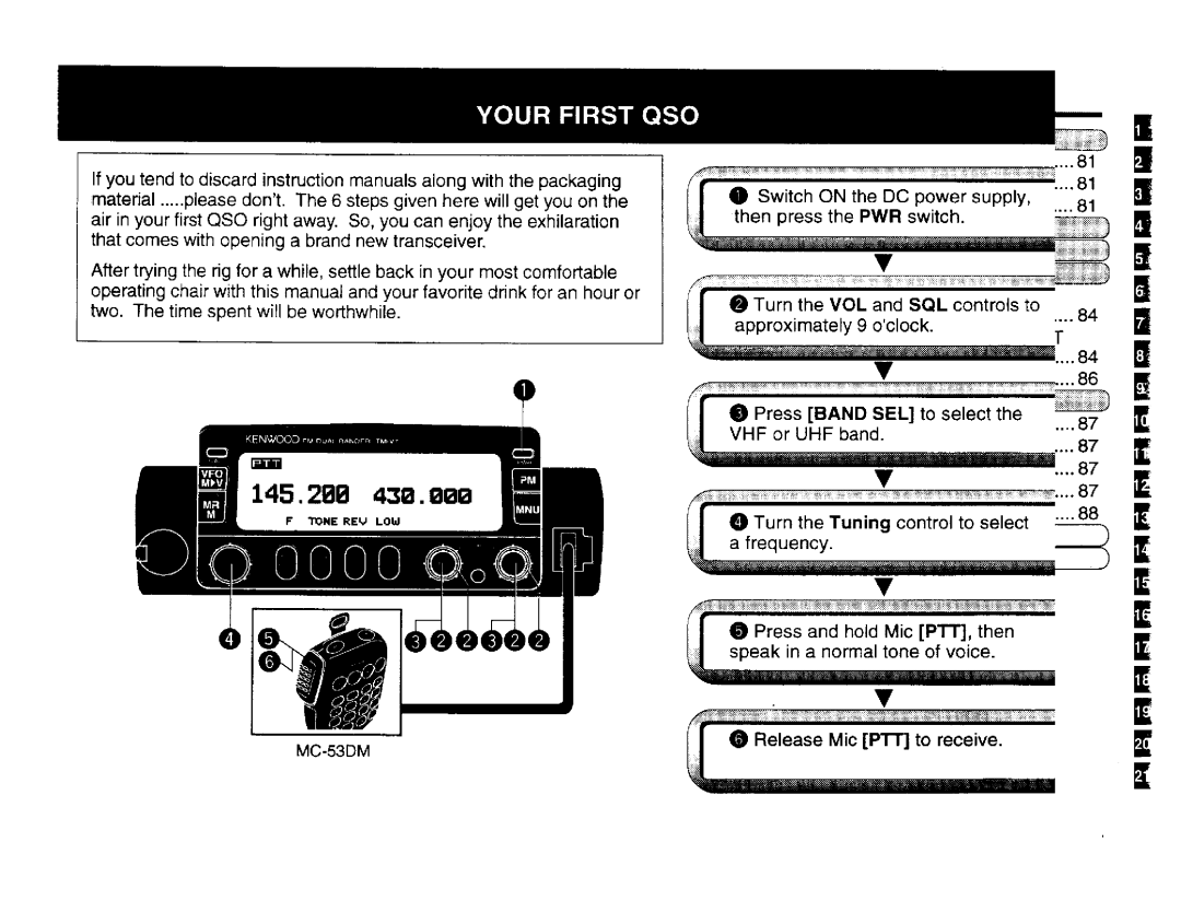 Kenwood TM-V7E, TM-V7A manual 