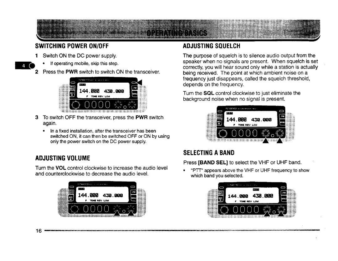 Kenwood TM-V7A, TM-V7E manual 