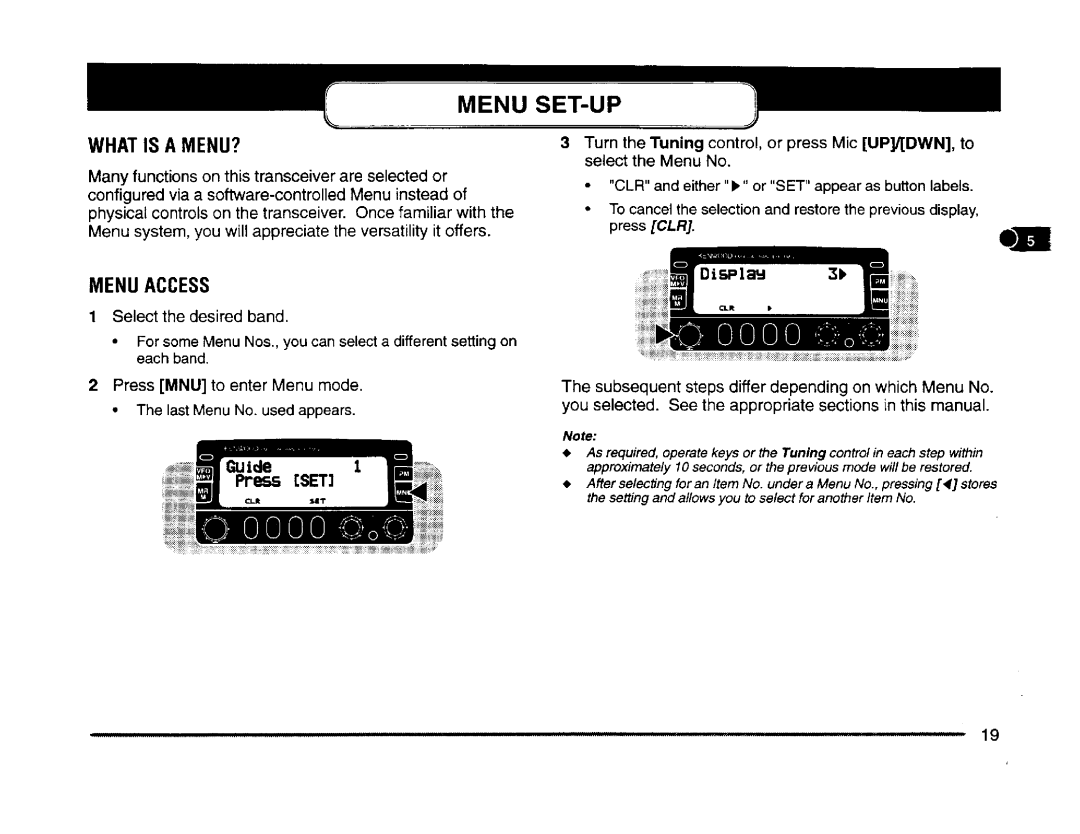 Kenwood TM-V7E, TM-V7A manual 