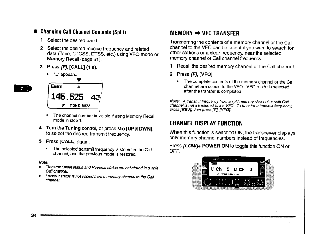 Kenwood TM-V7A, TM-V7E manual 