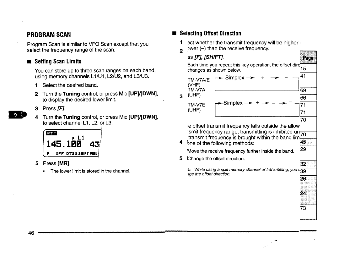 Kenwood TM-V7A, TM-V7E manual 