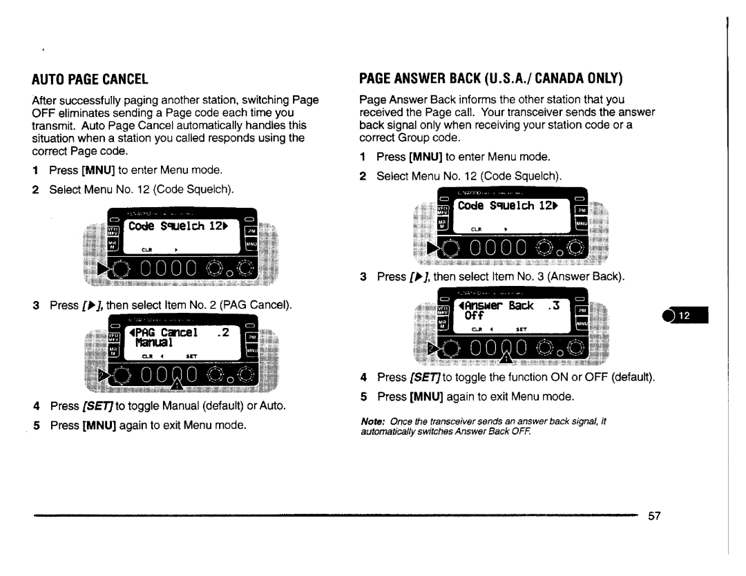 Kenwood TM-V7E, TM-V7A manual 