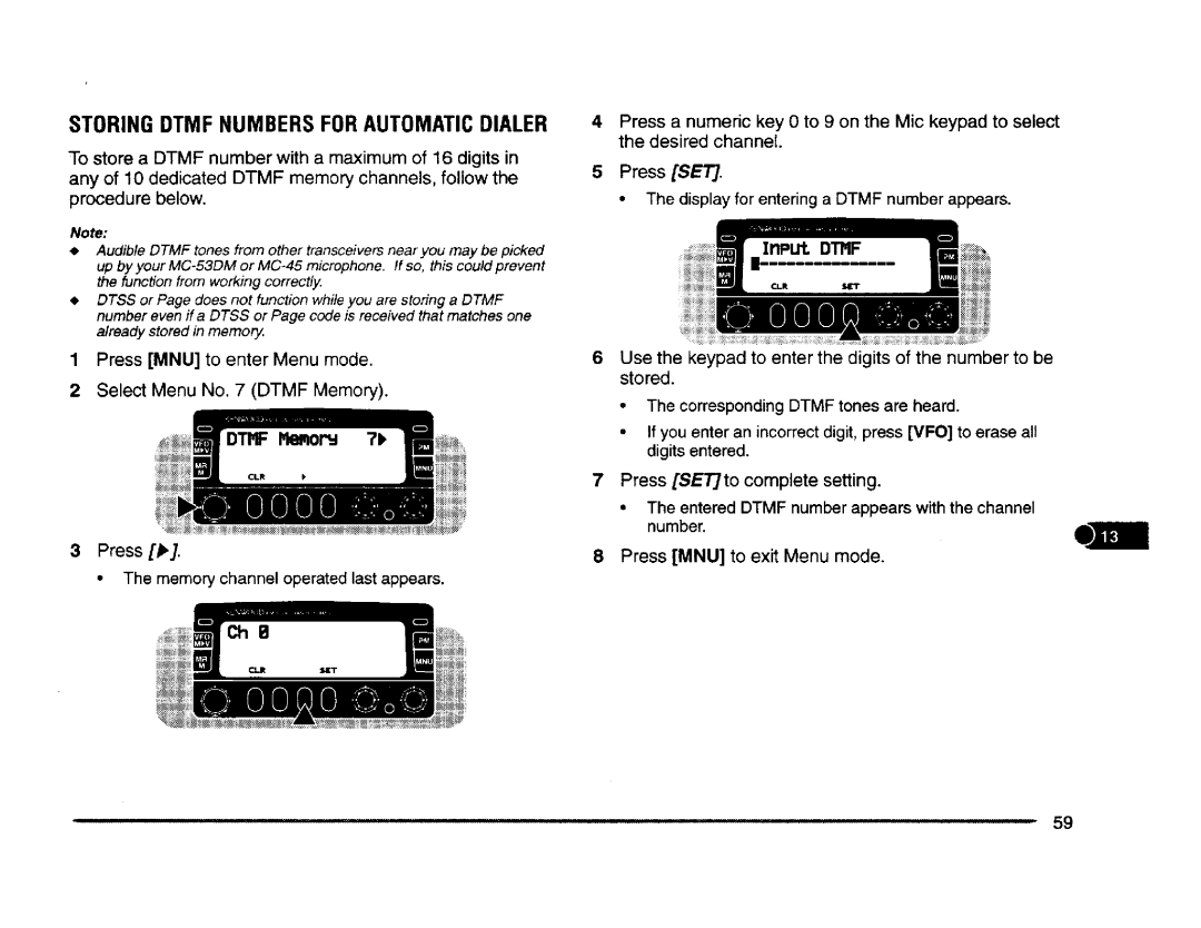 Kenwood TM-V7E, TM-V7A manual 