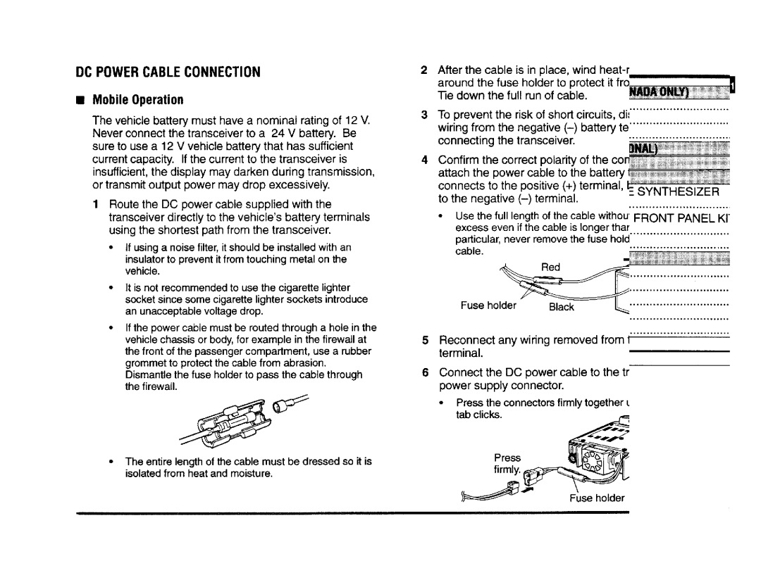 Kenwood TM-V7E, TM-V7A manual 