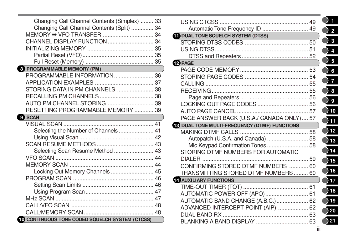 Kenwood TM-V7A Partial Reset VFO Full Reset Memory, Selecting the Number of Channels Using Visual Scan, Dtss and Repeaters 