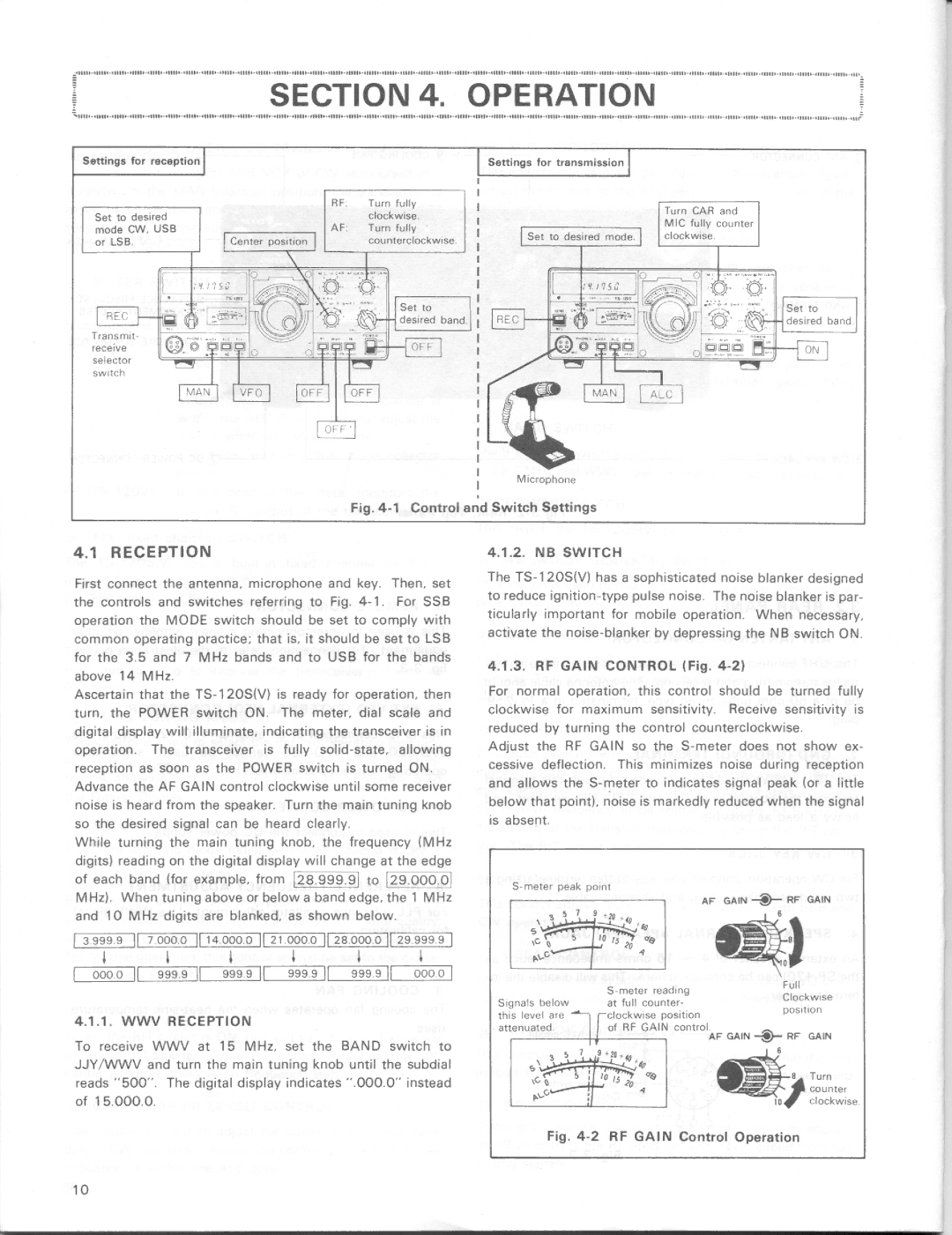 Kenwood TS-120V, TS-120S manual 