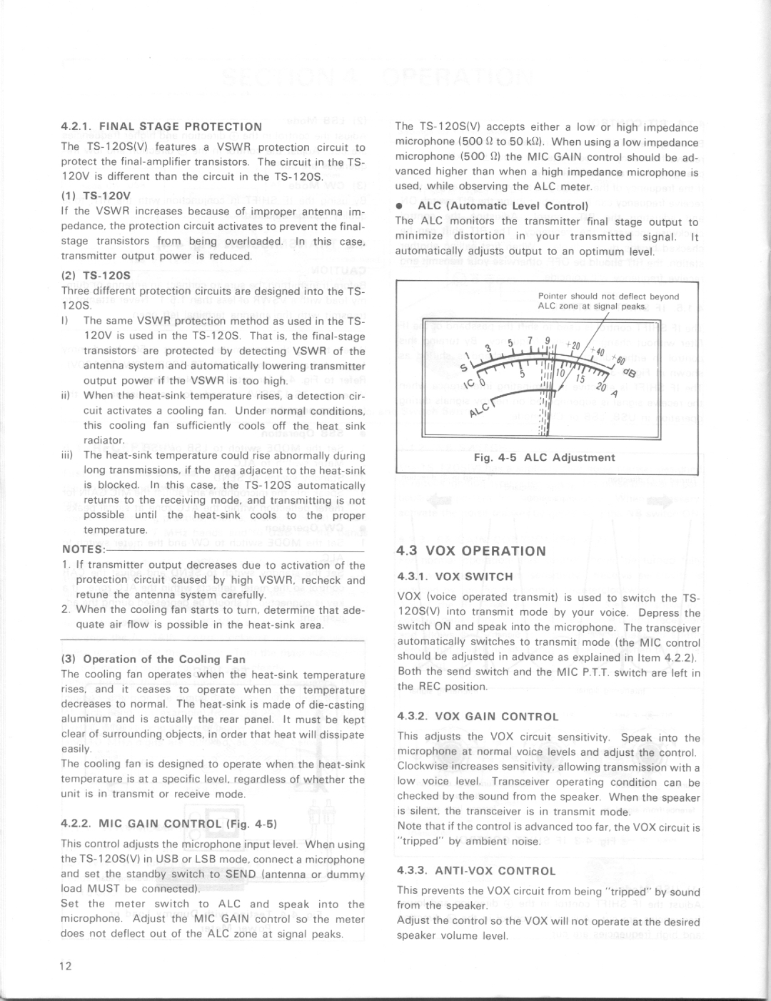 Kenwood TS-120V, TS-120S manual 