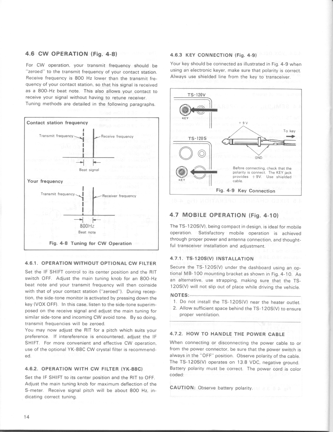 Kenwood TS-120V, TS-120S manual 