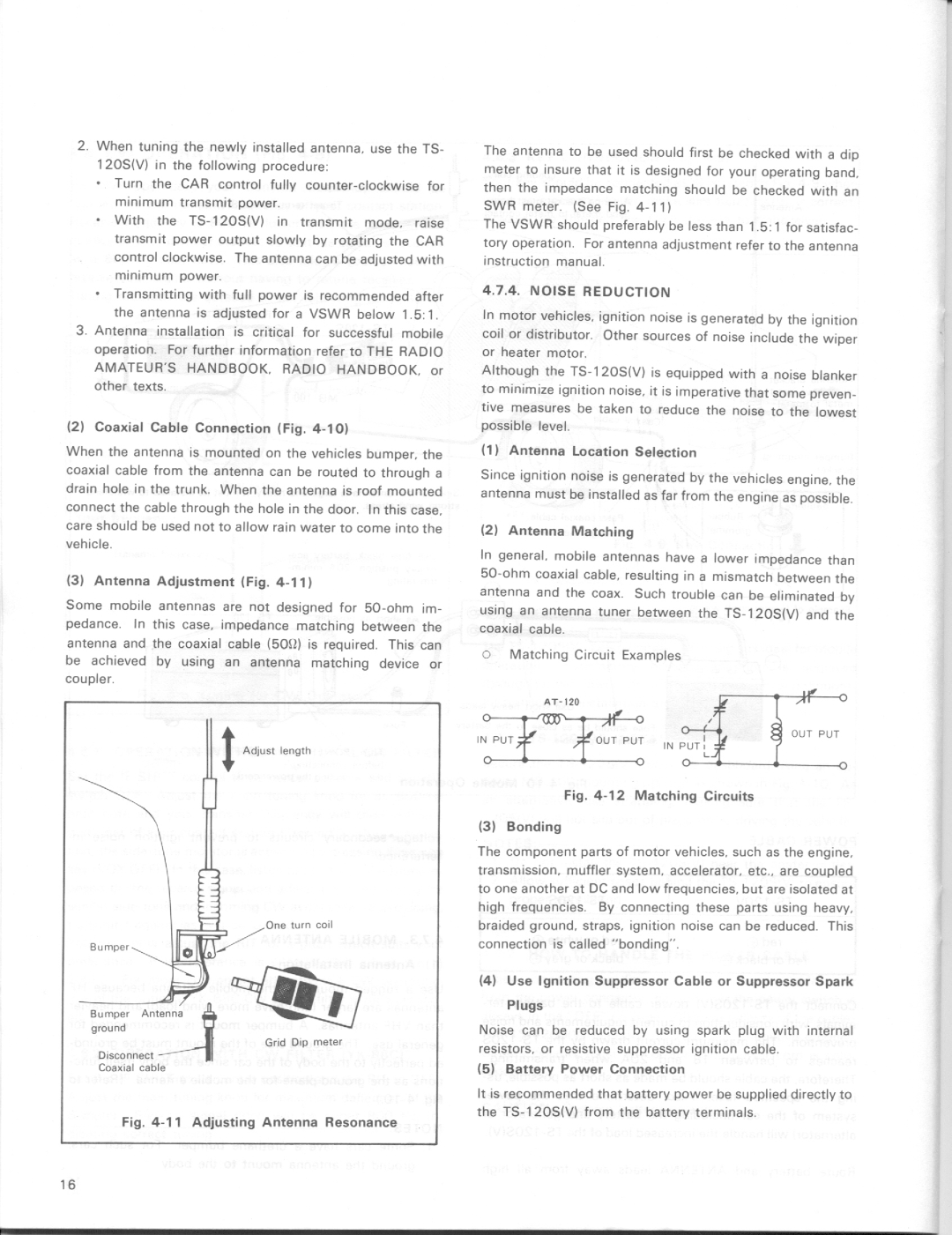 Kenwood TS-120V, TS-120S manual 