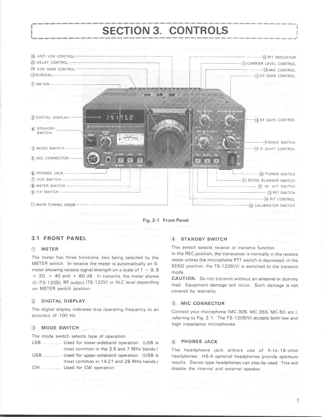 Kenwood TS-120S, TS-120V manual 