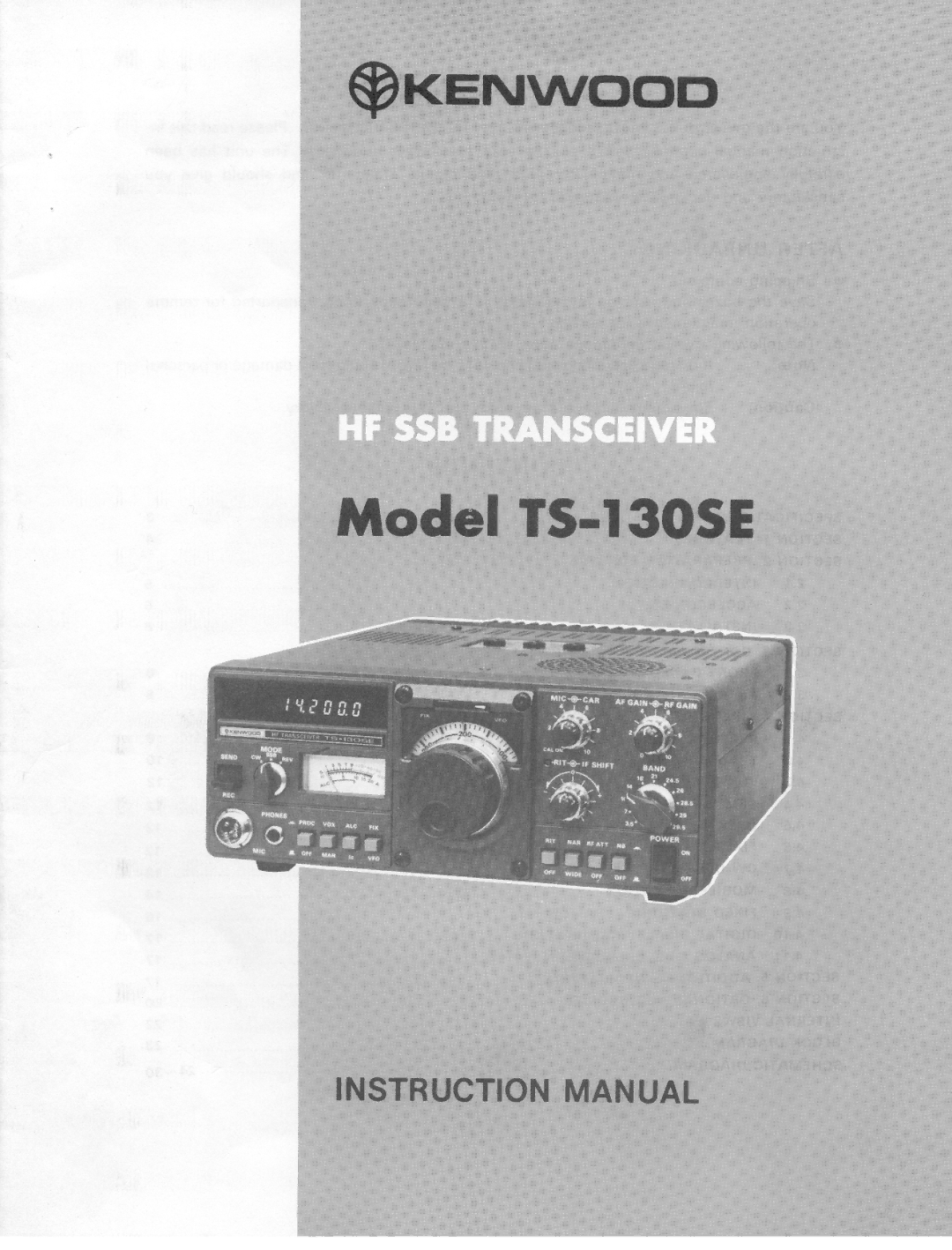 Kenwood TS-130SE manual 