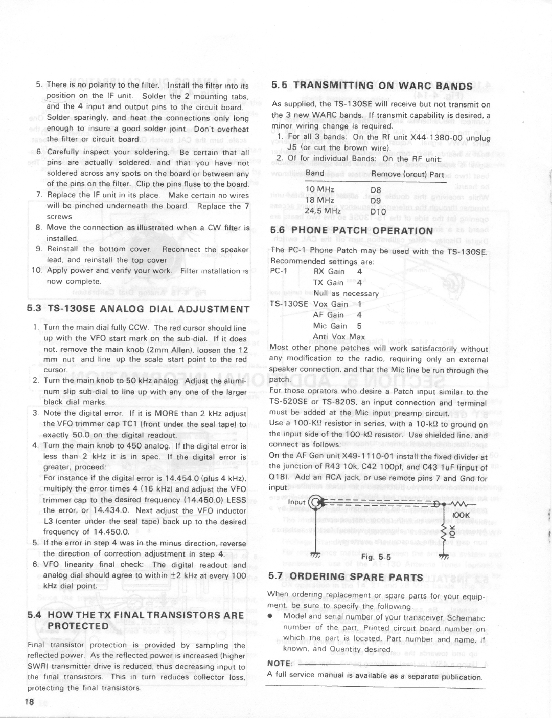 Kenwood TS-130SE manual 