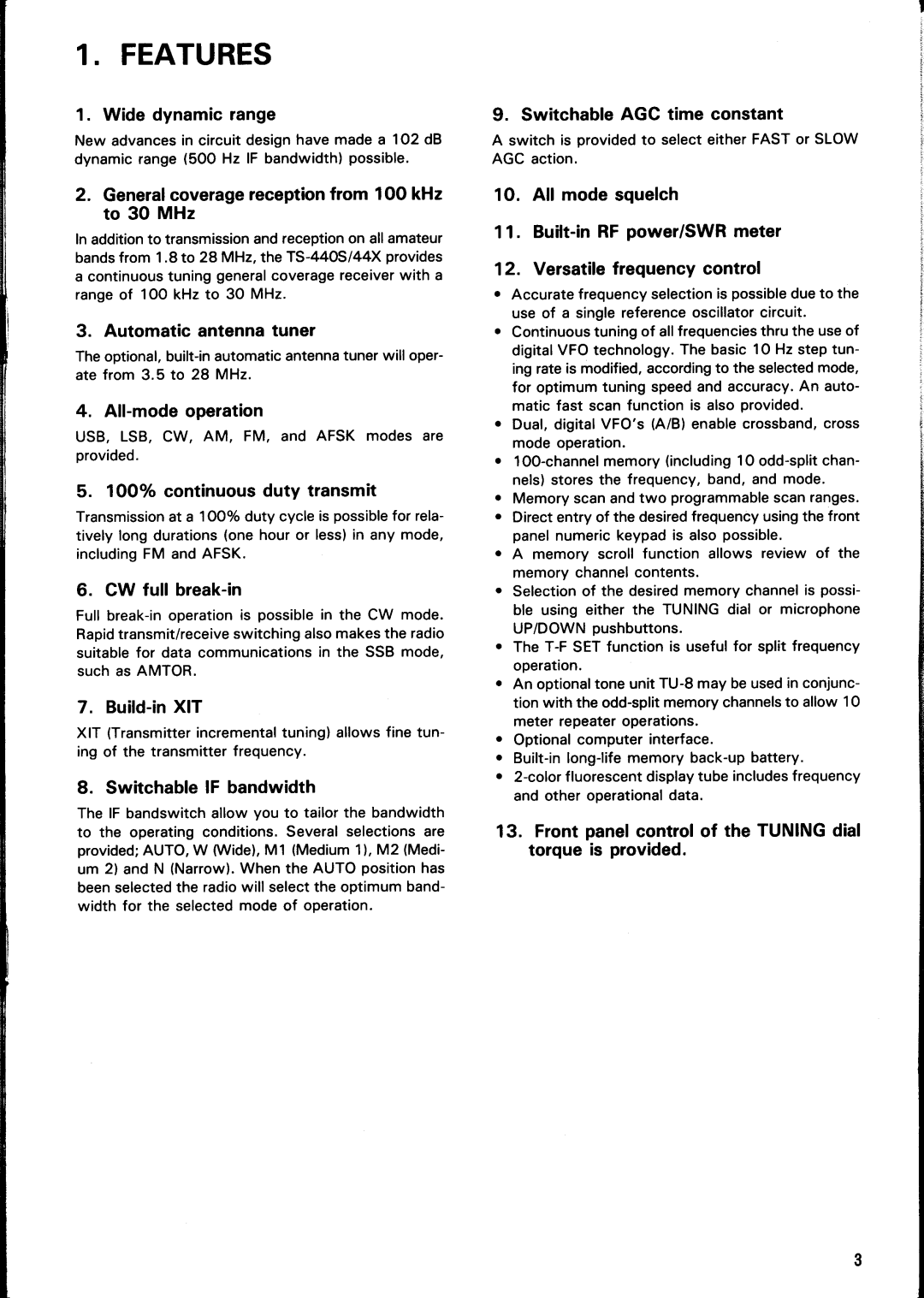 Kenwood TS-440S manual 