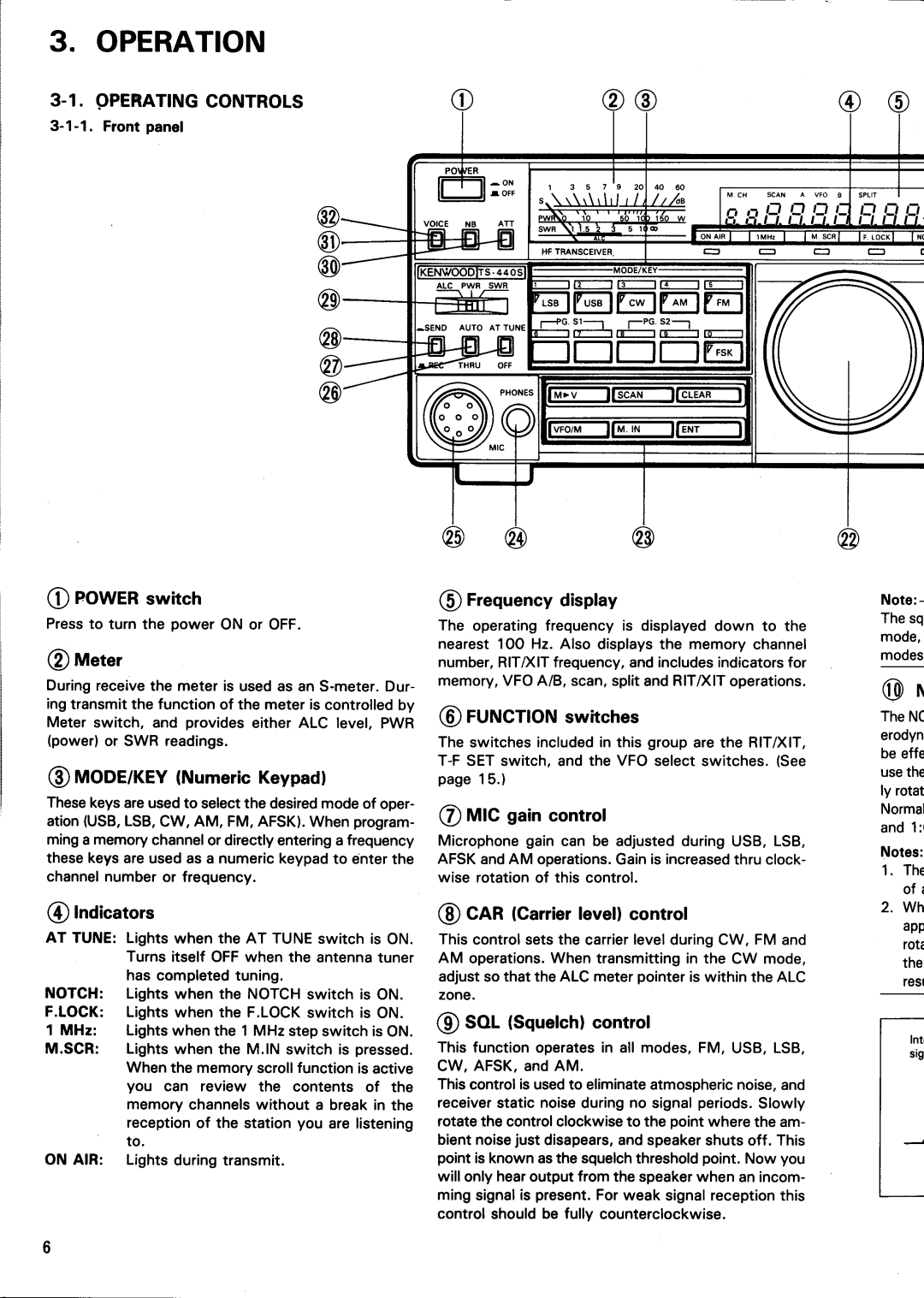 Kenwood TS-440S manual 