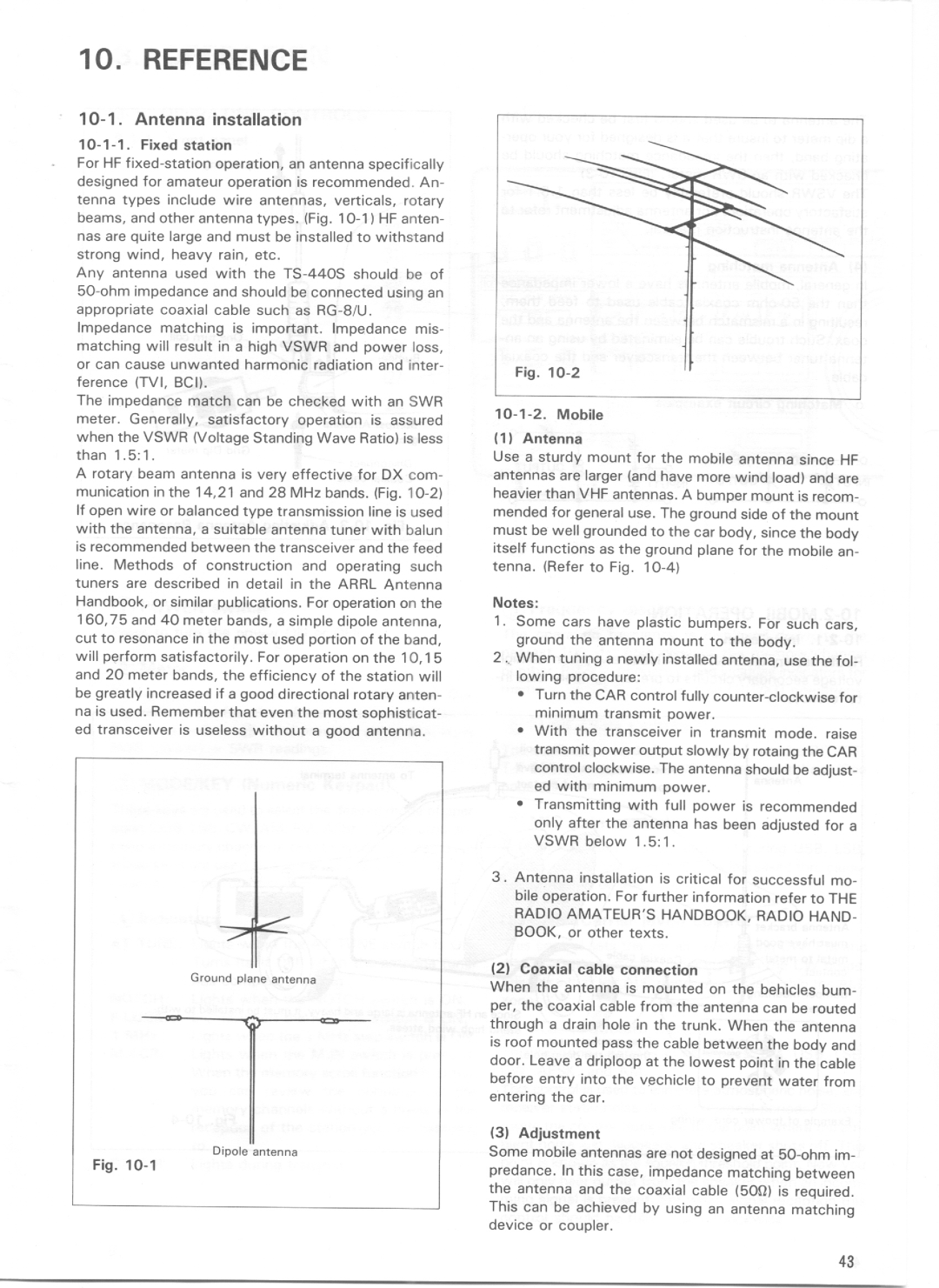 Kenwood TS-440S manual 