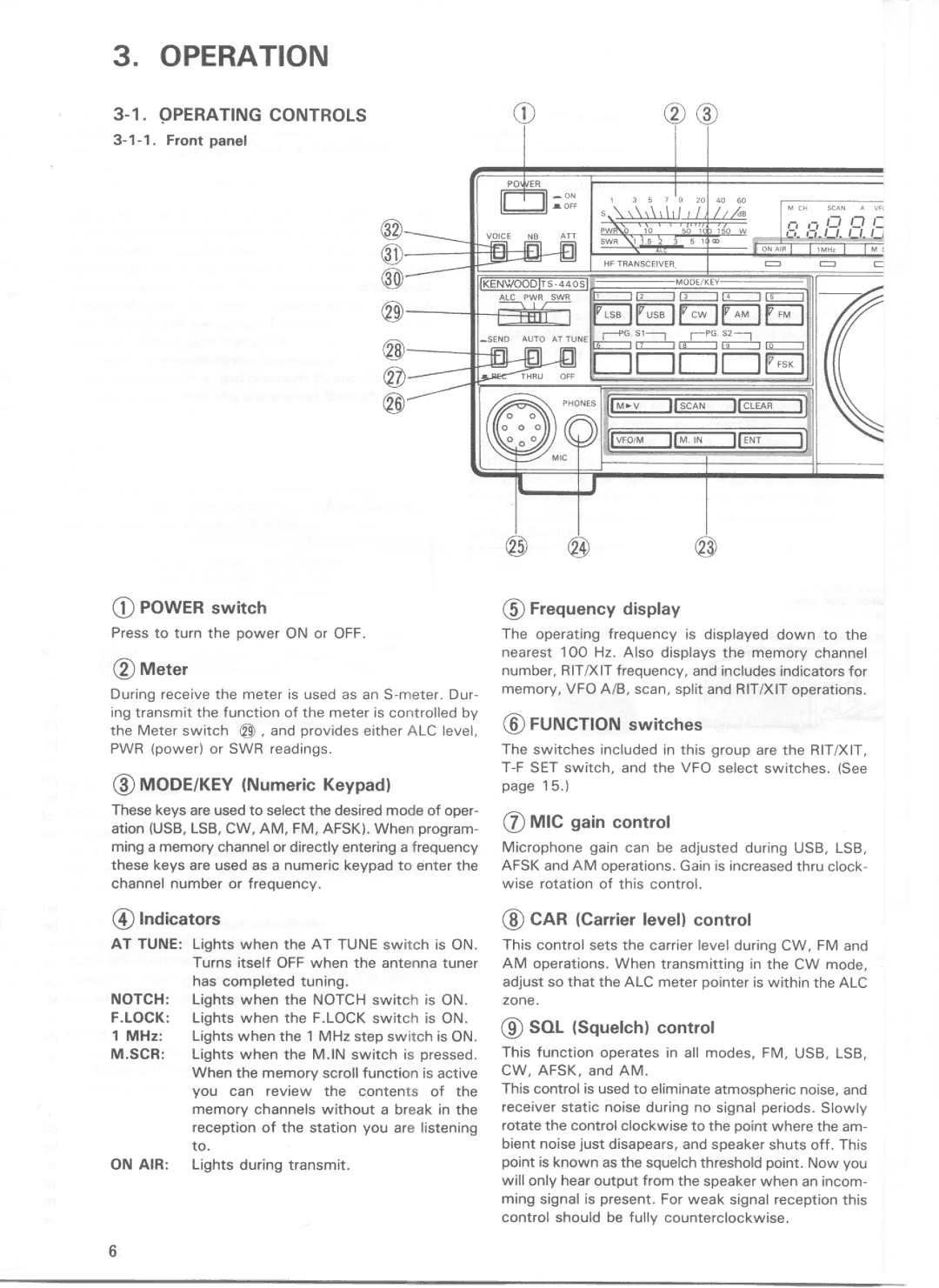 Kenwood TS-440S manual 