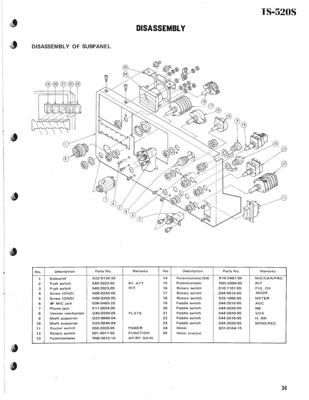 Kenwood TS-520S manual 