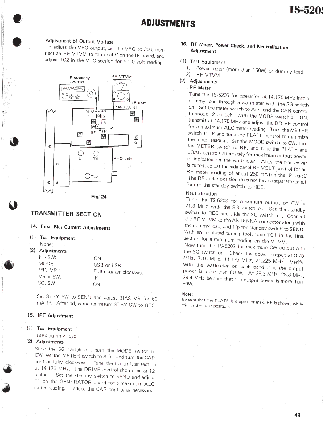 Kenwood TS-520S manual 