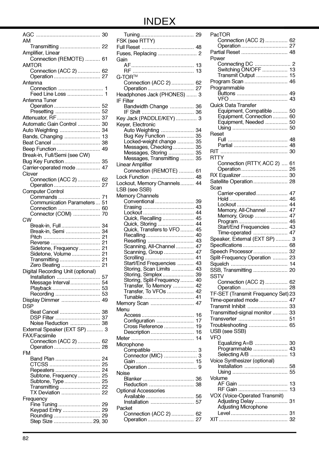 Kenwood TS-570D instruction manual Vfo, Sstv 