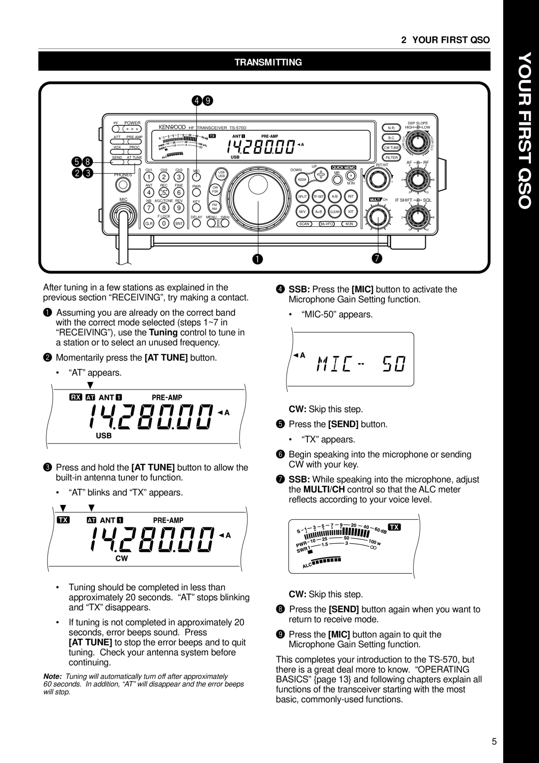 Kenwood TS-570D, TS-570S, TS-570S, TS-570D instruction manual Your 