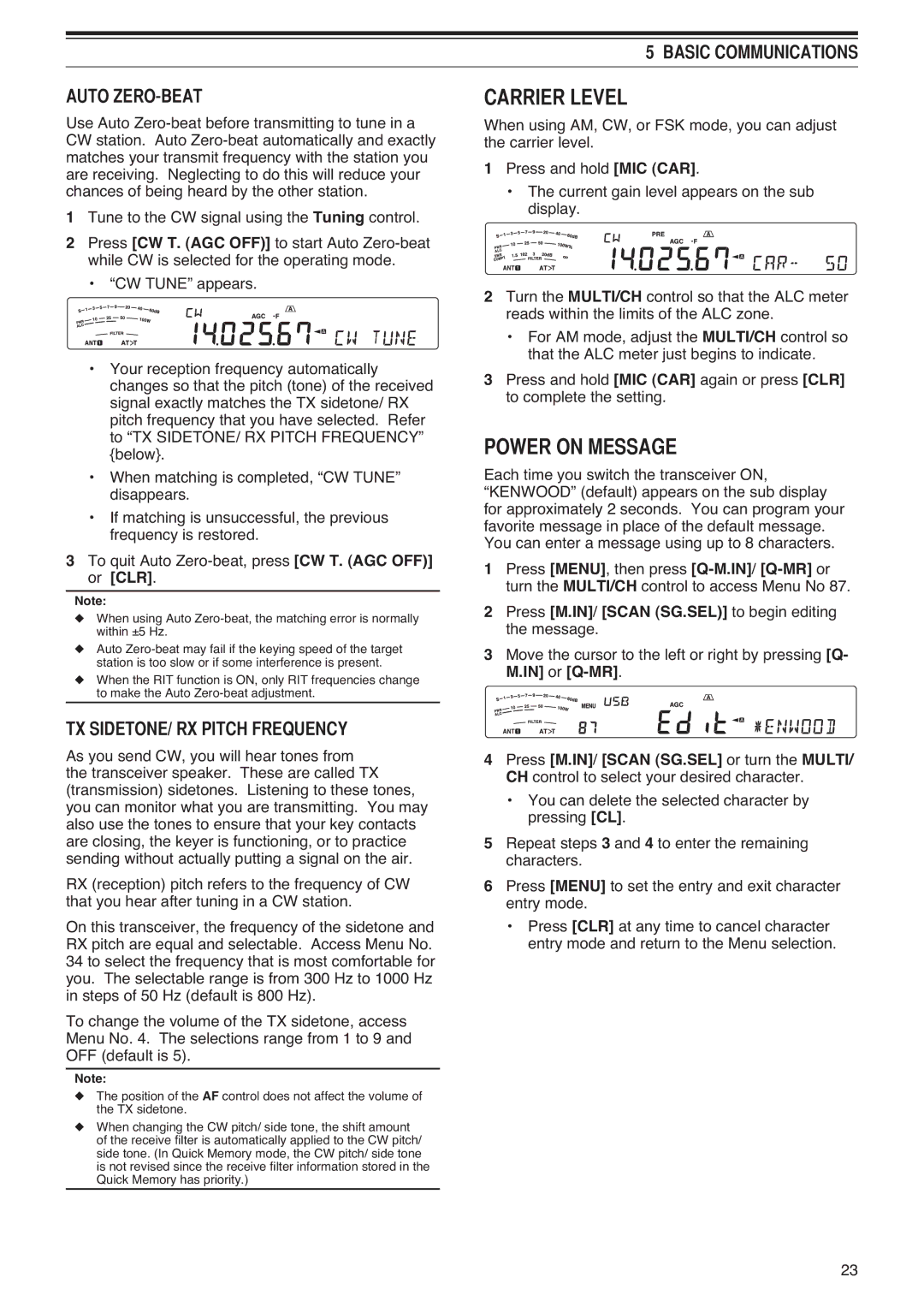 Kenwood TS-590S instruction manual $55,5/9, 32521066$, %$6,&&20081,&$7,216 $872=52%$7, 6,72153,7&+5481 