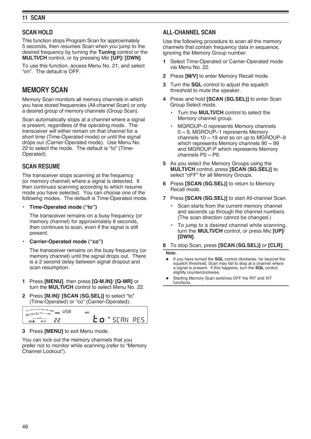 Kenwood TS-590S instruction manual 00256&$1, 6&$1 $1+2, $15680, $//&+$11/6&$1 