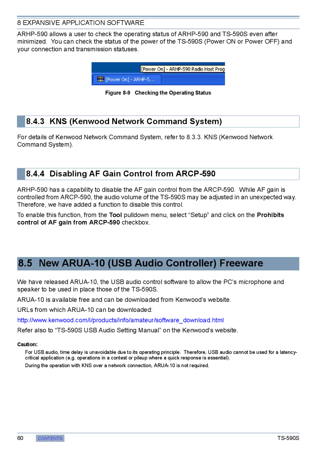 Kenwood TS-590S manual New ARUA-10 USB Audio Controller Freeware, Disabling AF Gain Control from ARCP-590 