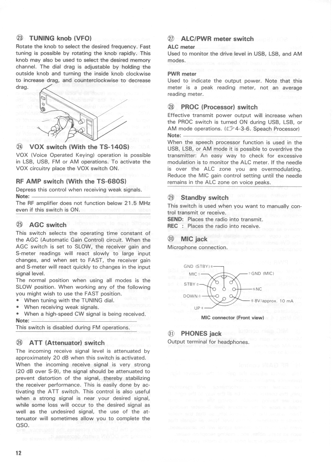 Kenwood TS-680S, TS-140S manual 