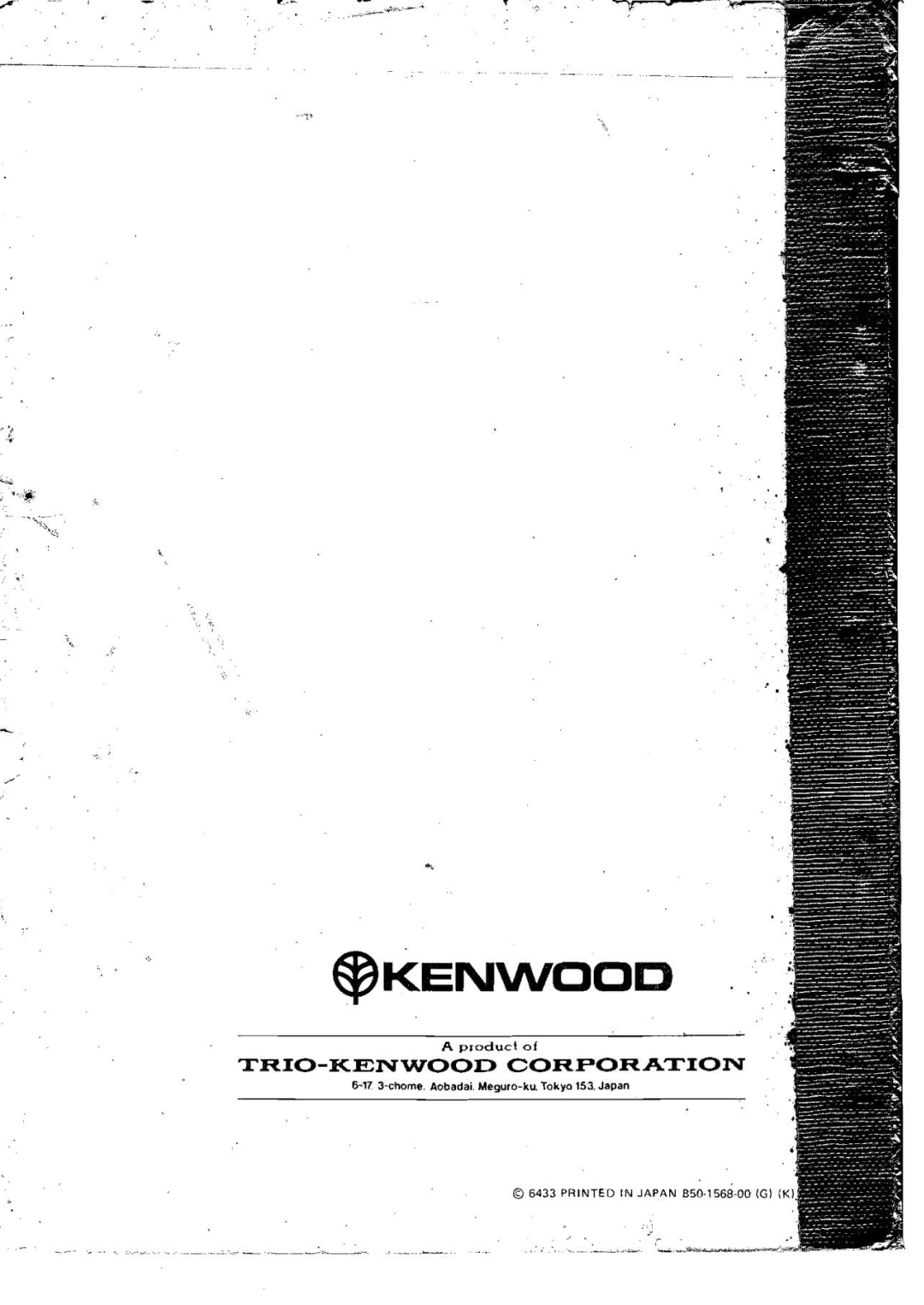 Kenwood TS-820 manual IO--KENWOOD Corporation 