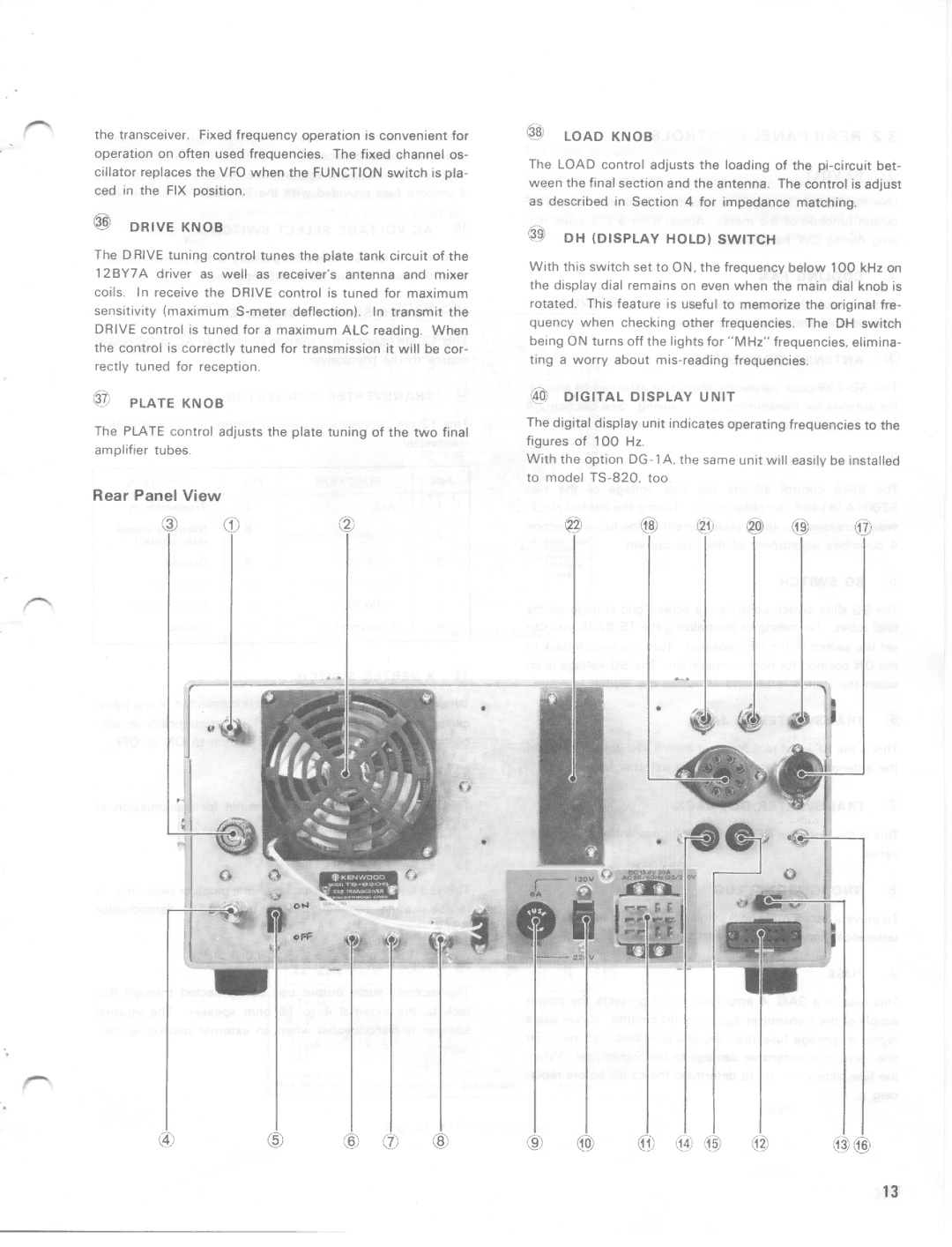 Kenwood TS-820S manual 