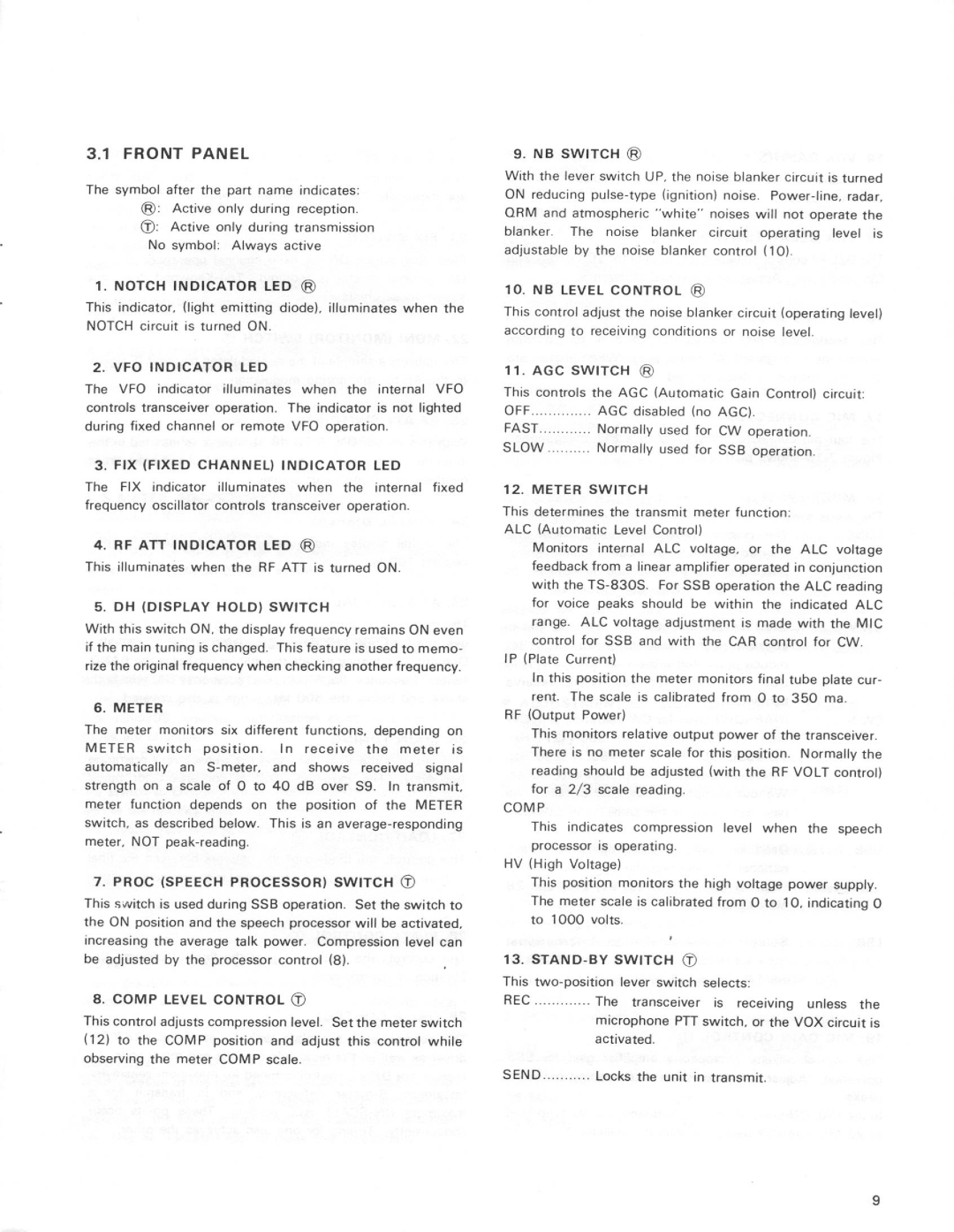 Kenwood TS-8305 manual 