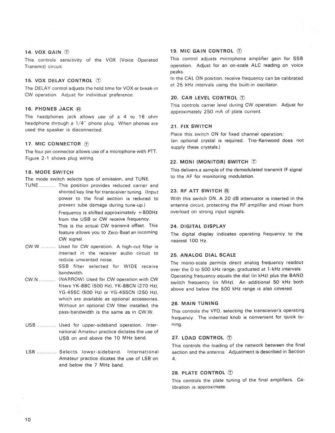 Kenwood TS-830S manual 