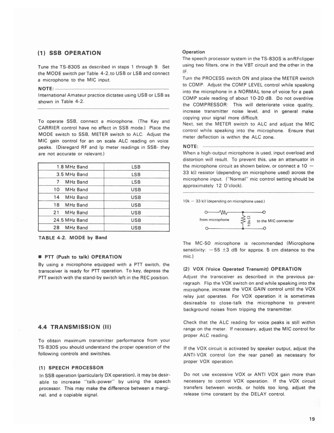 Kenwood TS-830S manual 