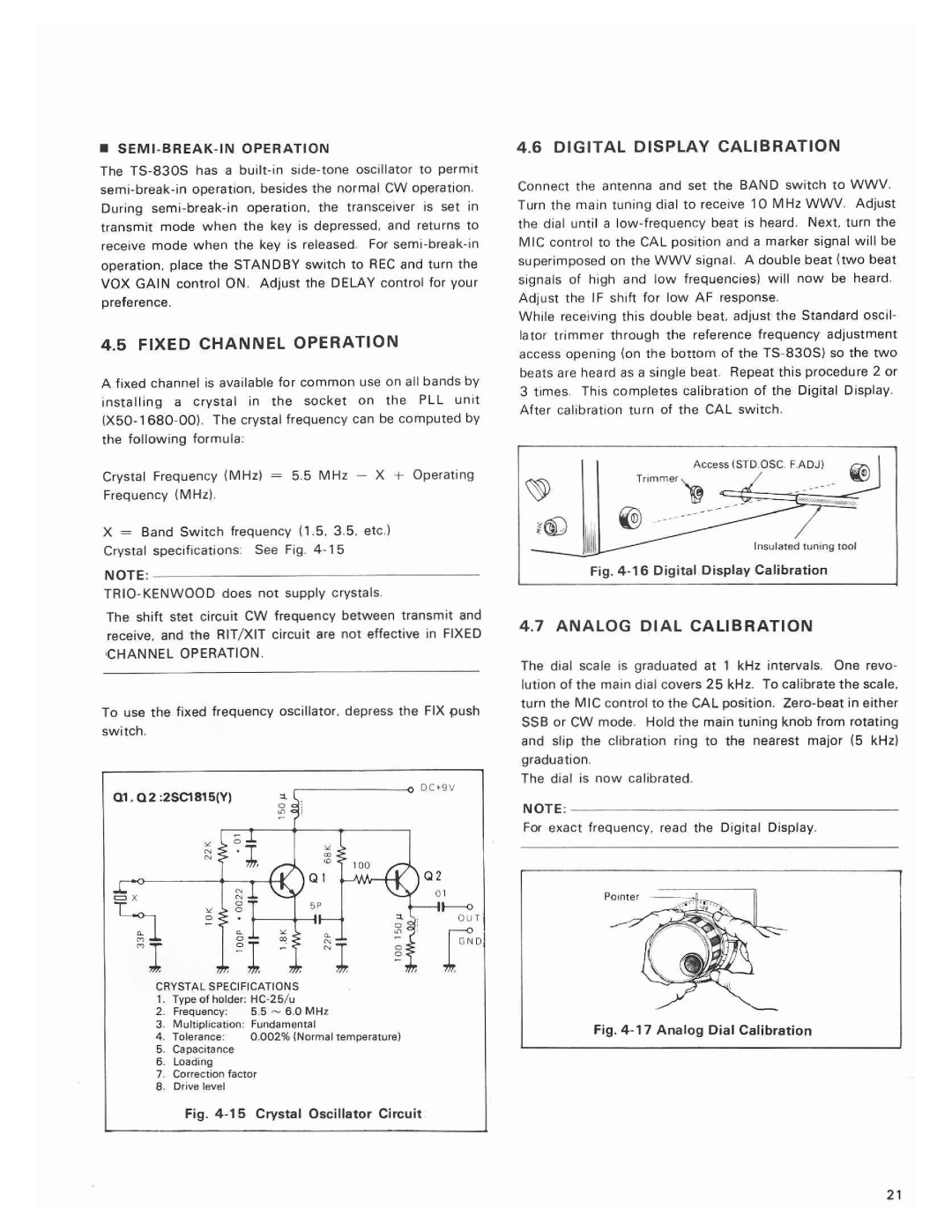 Kenwood TS-830S manual 