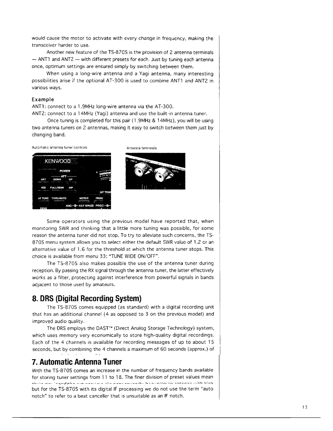 Kenwood TS-870S manual 