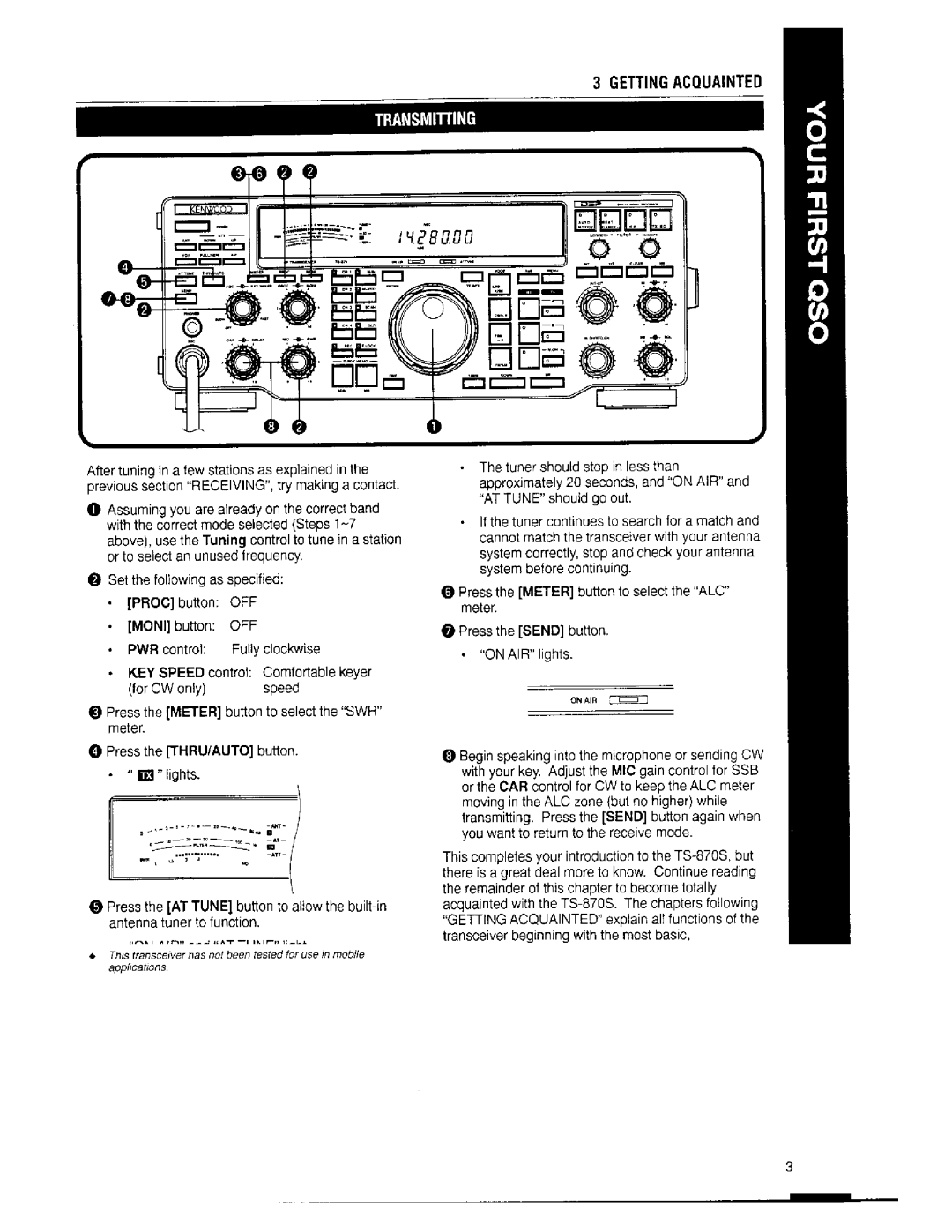 Kenwood TS-870S manual 