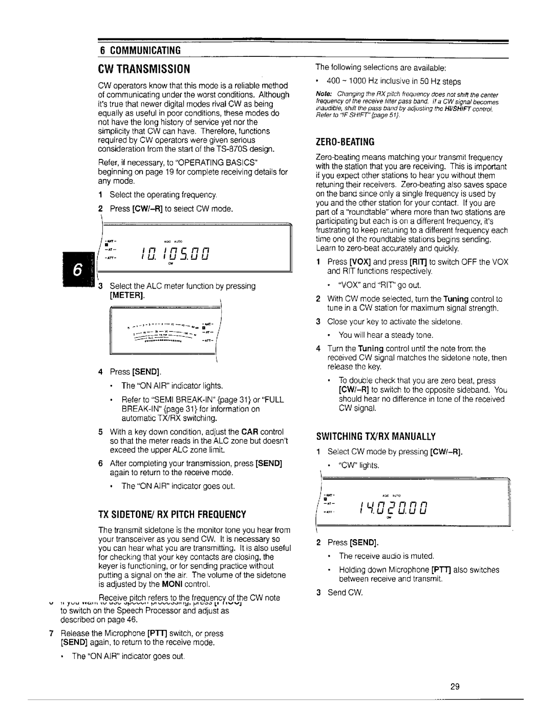 Kenwood TS-870S manual 