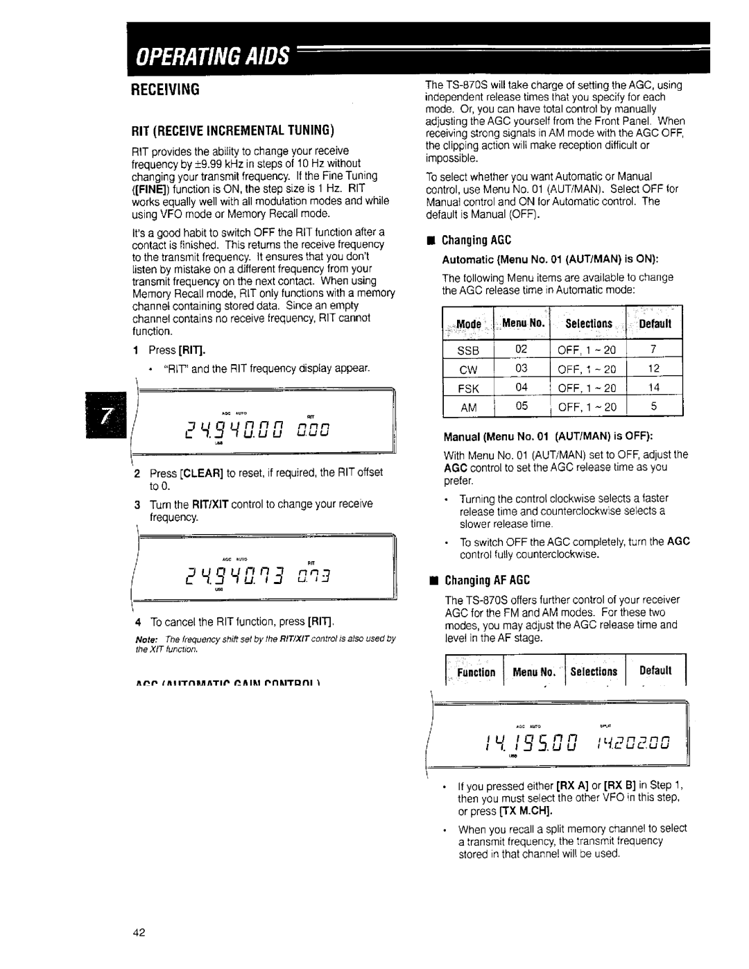 Kenwood TS-870S manual 