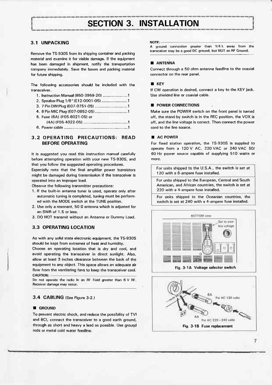 Kenwood TS-930S manual 