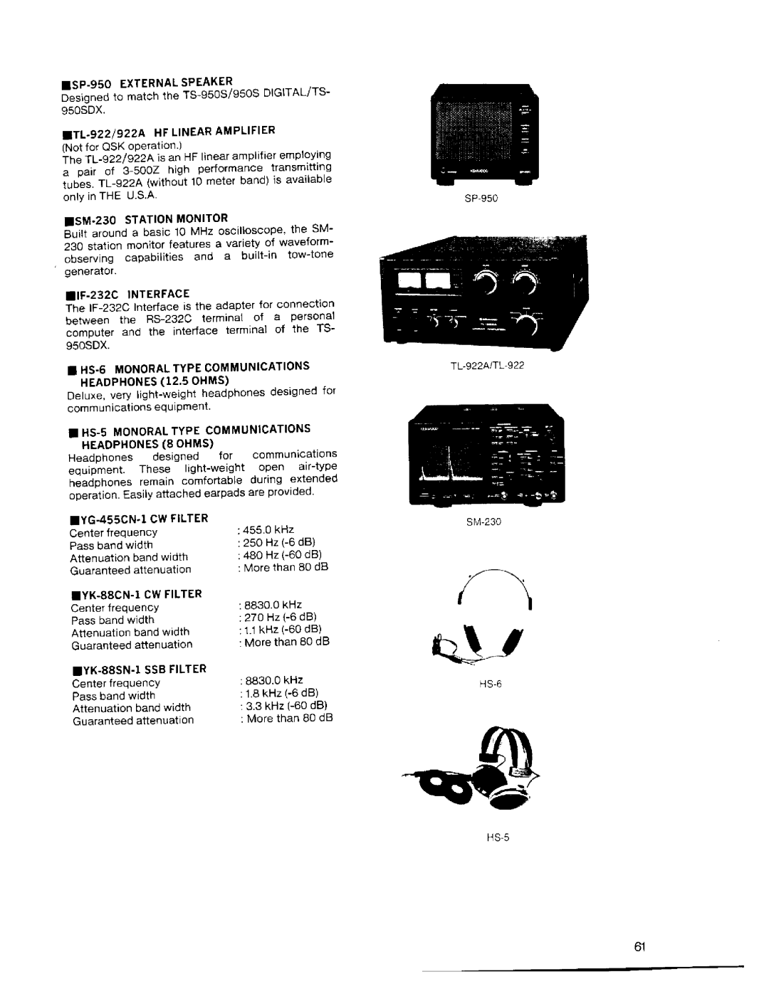 Kenwood TS-950SDX manual 