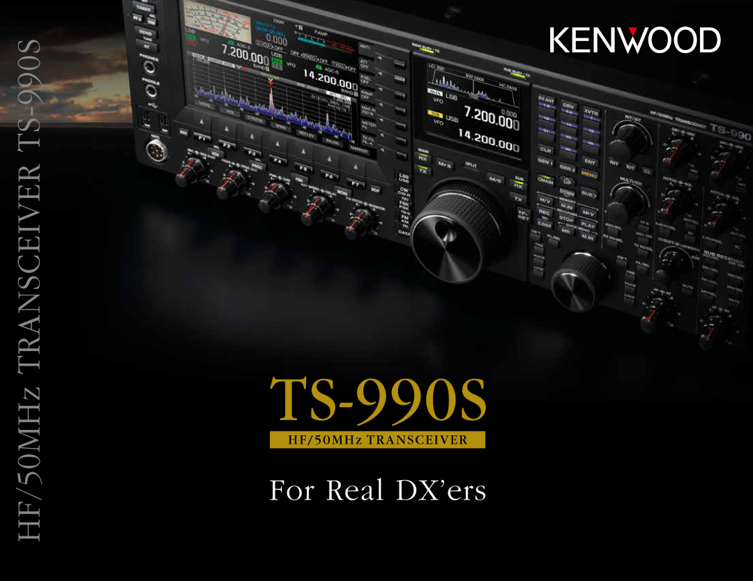 Kenwood manual HF/50MHz TRANSCEIVER TS-990S, For Real DX’ers 