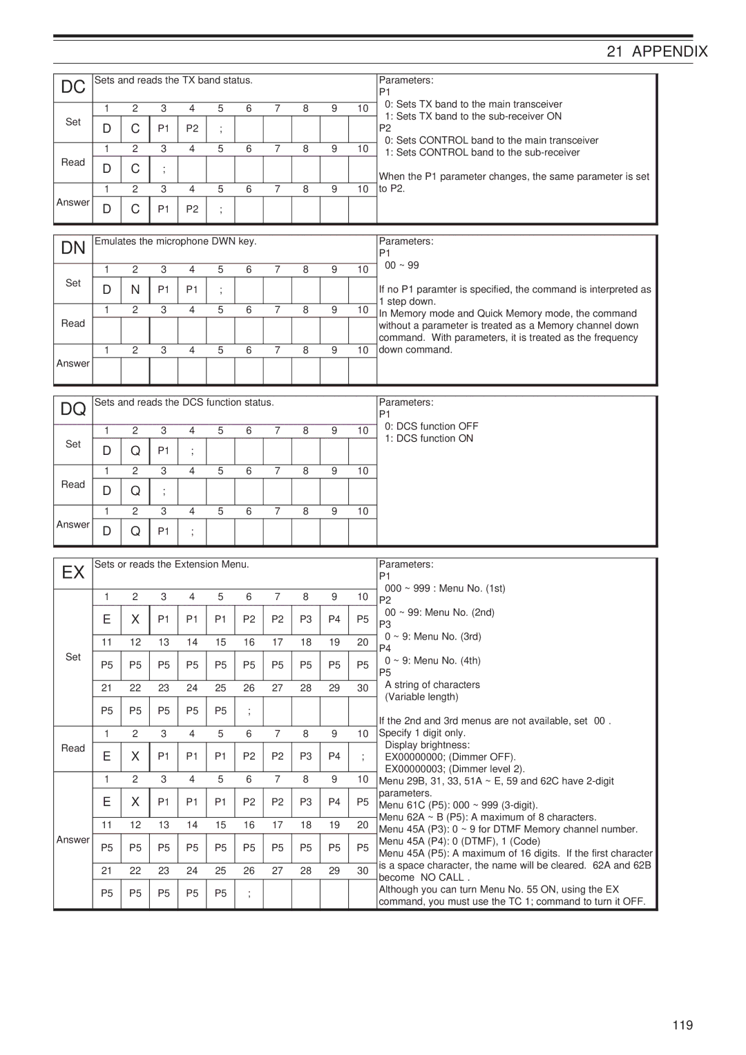 Kenwood TS-2000X, TS-B2000 instruction manual 119 