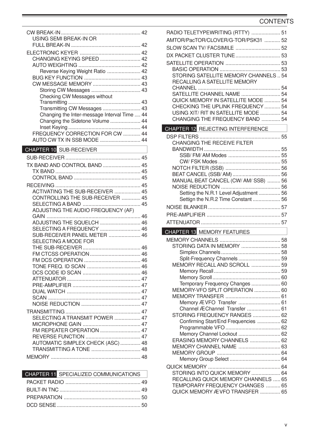 Kenwood TS-B2000, TS-2000X instruction manual Contents 