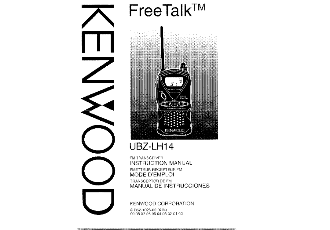 Kenwood UBZ-LH14 manual 