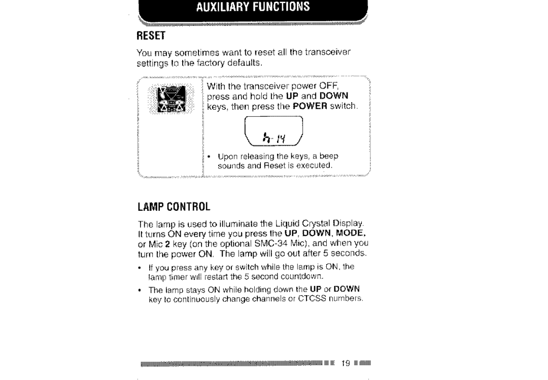 Kenwood UBZ-LH14 manual 