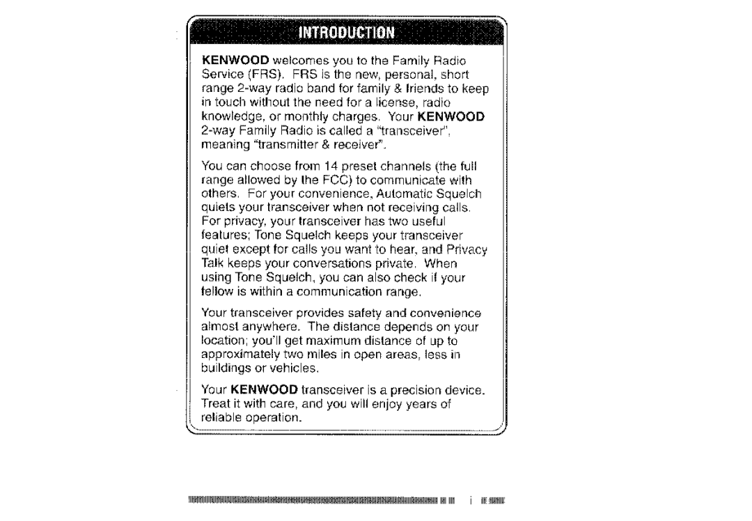 Kenwood UBZ-LH14 manual 