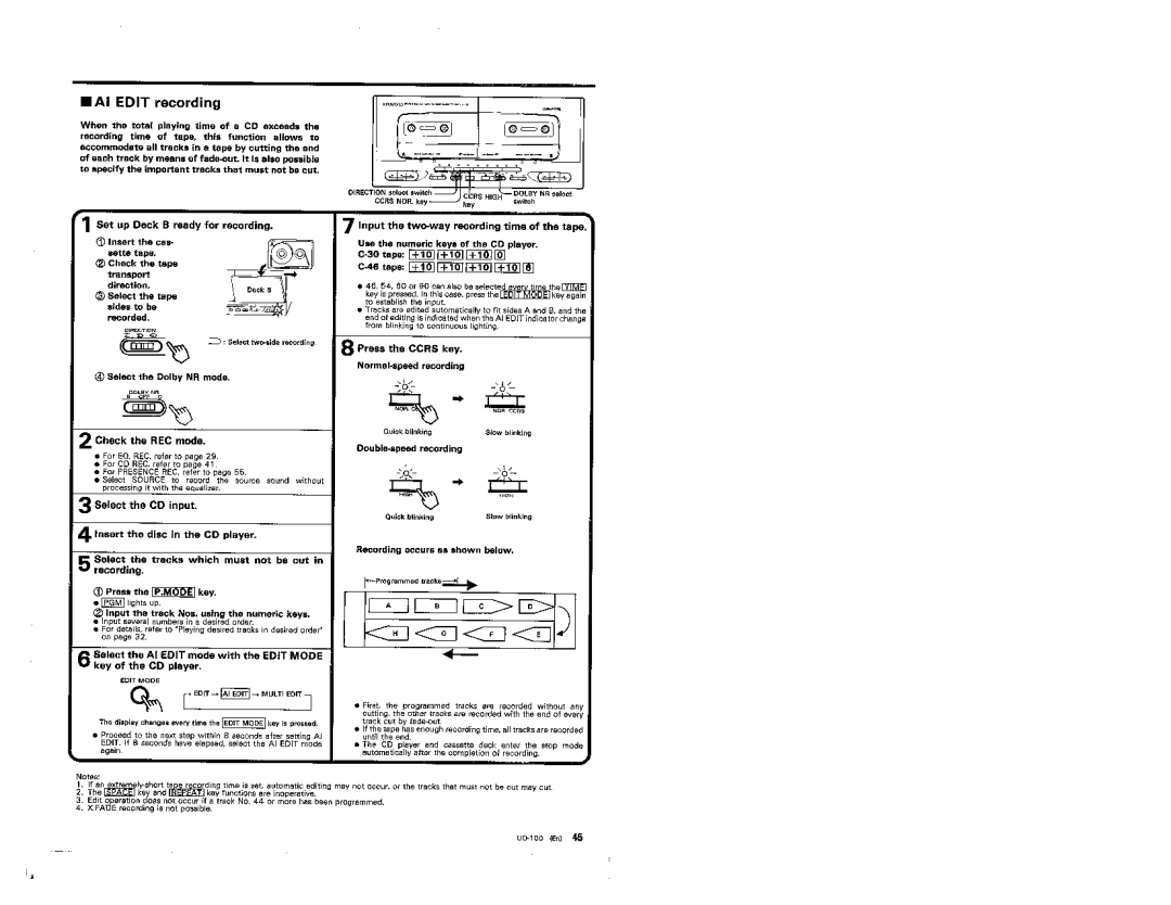 Kenwood UD-100 manual 