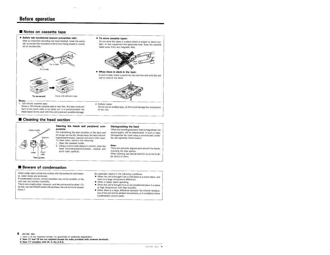 Kenwood UD-100 manual 