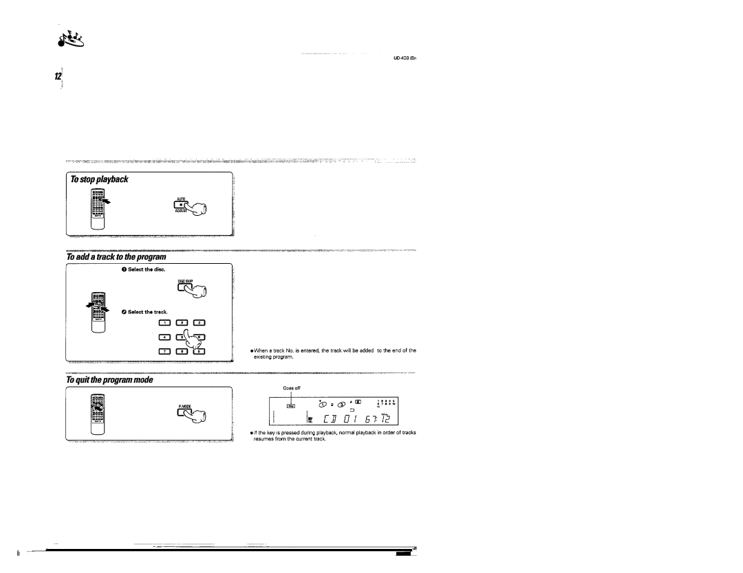 Kenwood UD-403 manual 