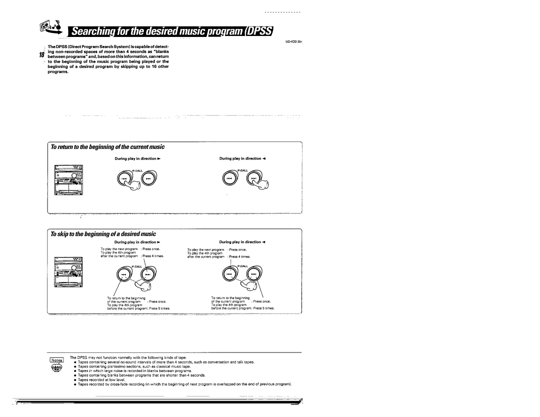 Kenwood UD-403 manual 